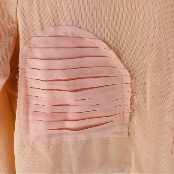 Women’s Asos Long Sleeve Rose Gold Top Size 4 Us - Picture 4 of 8